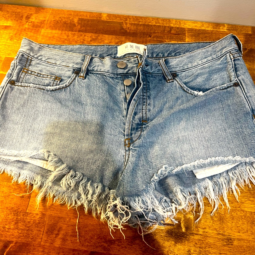 NWOT We the free denim shorts